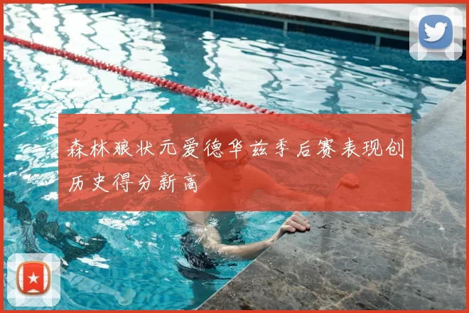 森林狼状元爱德华兹季后赛表现创历史得分新高